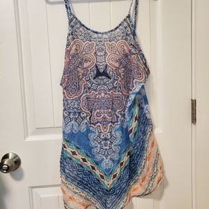 Multi color spaghetti strap tank top LG